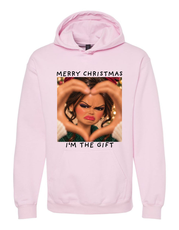 I'm the Gift Christmas Hoodie, Funny Unisex Holiday Hoodie