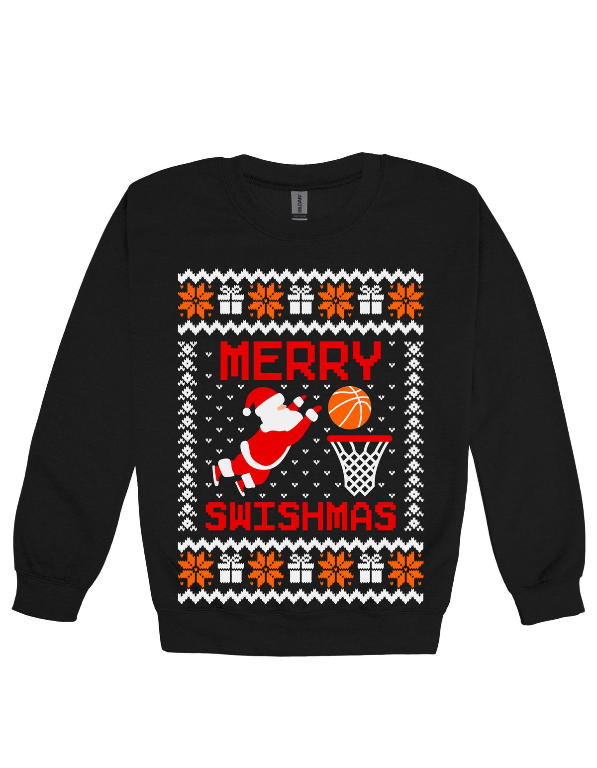 Merry Swishmas Christmas Crewneck, Unisex Holiday Sweatshirt