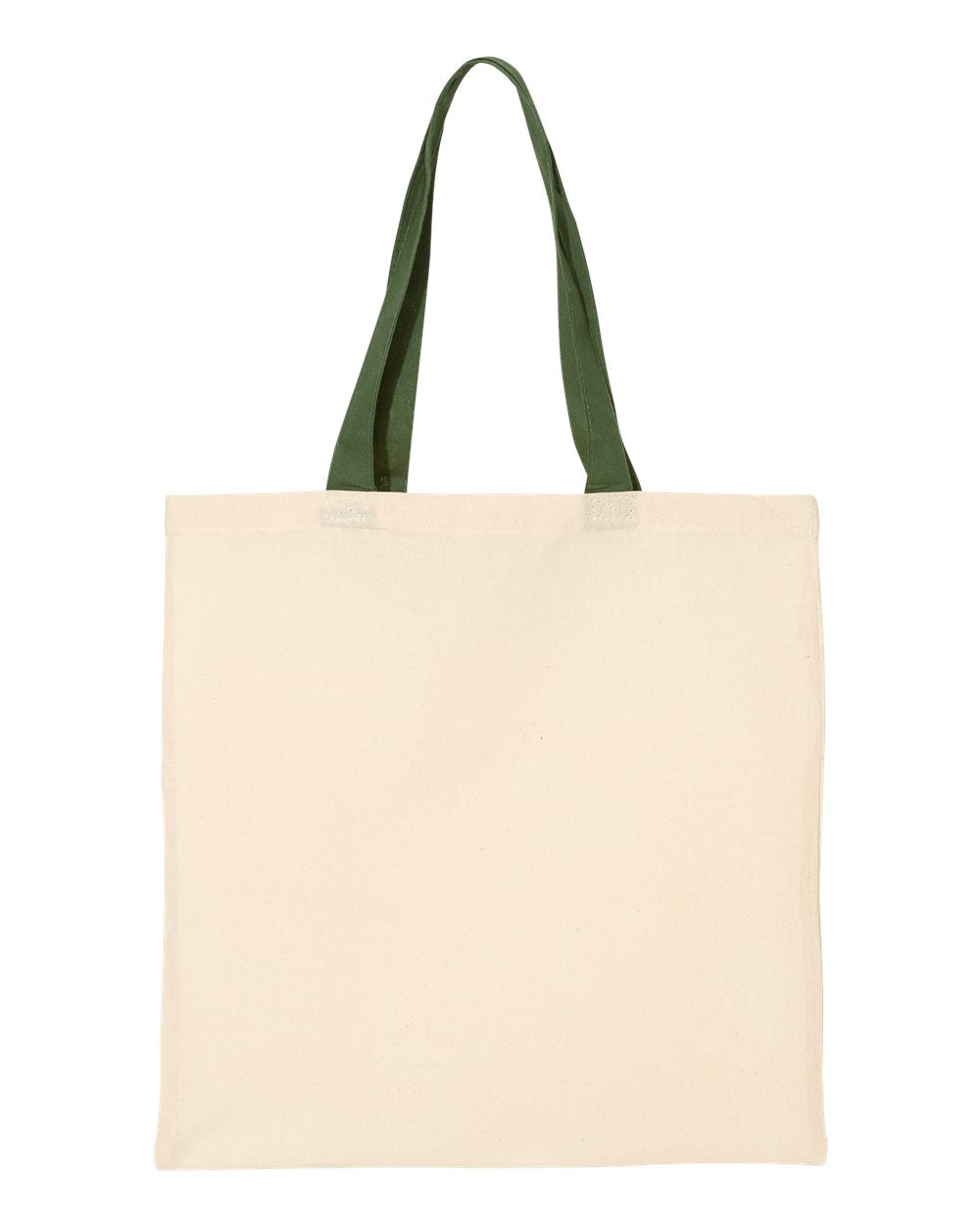 Q-Tees QTB6000 - Economical Tote with Contrast-Color Handles