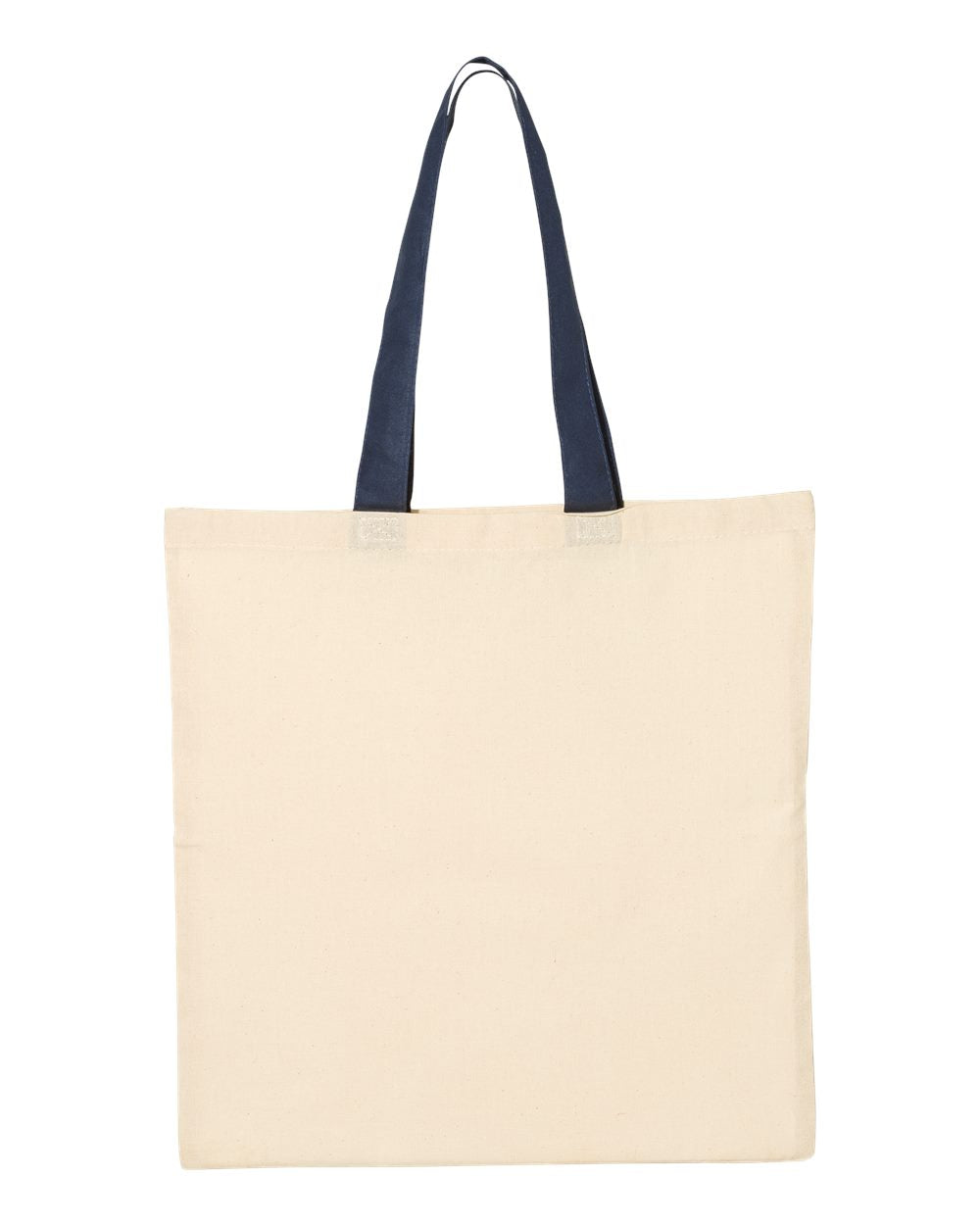 Q-Tees QTB6000 - Economical Tote with Contrast-Color Handles