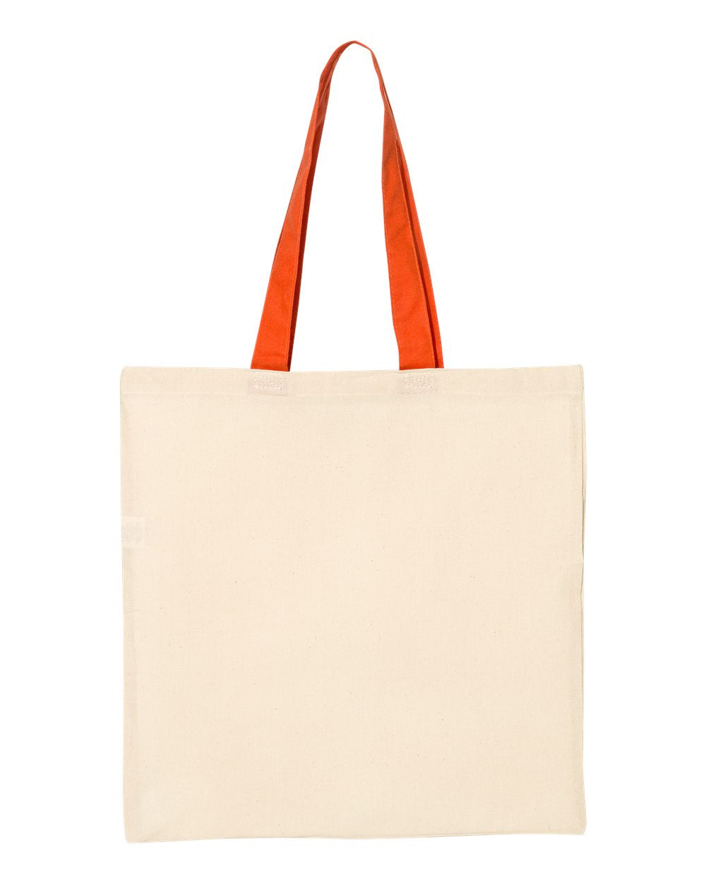 Q-Tees QTB6000 - Economical Tote with Contrast-Color Handles