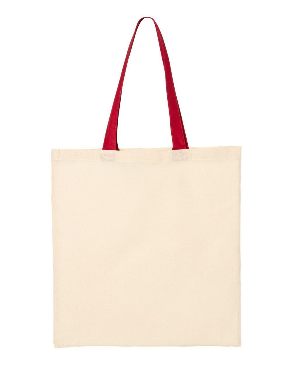 Q-Tees QTB6000 - Economical Tote with Contrast-Color Handles